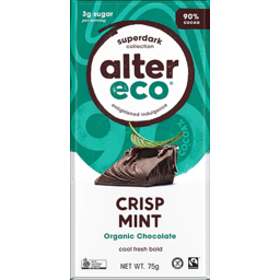 Photo of Alter Eco - Superdark Mint Crisp 90% Cocoa 75g