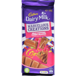 Photo of Cadbury Dairy Milk Chocolate Marvellous Creations Jelly Popping Candy Beanies 190g