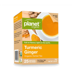 Photo of PLANET ORGANIC Org Turmeric Ginger 25 Tea Bags