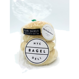 Photo of NYC BAGEL DELI Plain Bagel 4 Pack