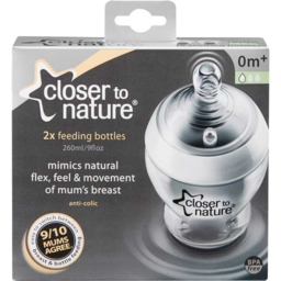 Photo of Tommee Tippee Closer to Nature Bottles 2 x 260ml