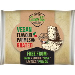 Photo of Green Vie Parmesan Flavour Vegan Grated With Coconut Oil 100g