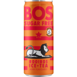 Photo of BOS Iced Tea Can Sugar Free Berry 300mL