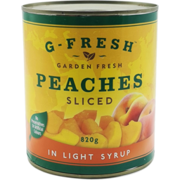 Photo of G Fresh Peaches Sliced In Light Syrup