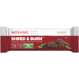 Photo of Musashi Chocolate Mint Shred & Burn Bar 60g