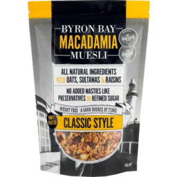 Photo of Byron Bay Macadamia Muesli Classic Style Honey Roasted 450g