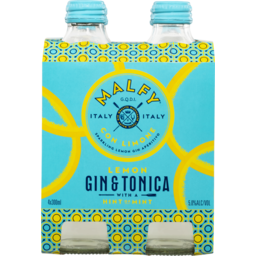 Photo of Malfy Limone Gin & Tonica Bottle