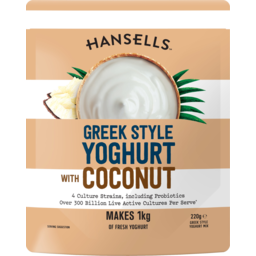 Photo of Hansells Greek Style With Coconut Yoghurt Mix 220g