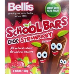 Photo of Bellis Bars Choc Strawberry X 10 Pack