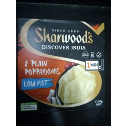 Photo of Sharwood Pappadum L/Fat 94gm