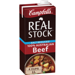 Photo of Campbell's Real Stock Salt Reduced Beef