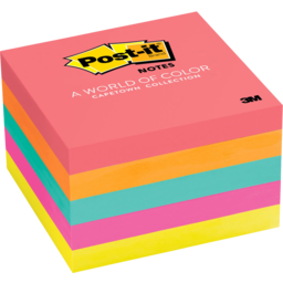 Photo of Post-It® Notes, 654-5pk, 76mm X 76mm, Cape Town Collection 