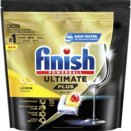 Photo of Finish Ultimate Plus All In 1 Lemon Sparkle 15 Pack