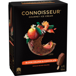 Photo of Connoisseur Gourmet Ice Cream 4pk Blood Orange & Choc