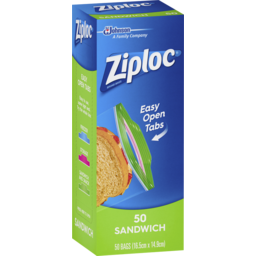 Photo of Ziploc® Easy Open Tabs Sandwich Bags 50 Pack 
