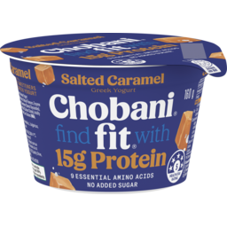 Photo of Chobani Fit High Protein Greek Yogurt Salted Caramel 160g 160g