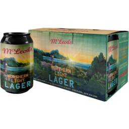 Photo of McLeod's Northern Light Lager 6 Pack Cans