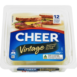 Photo of Cheer Cheese Vintage Sliced 250gm
