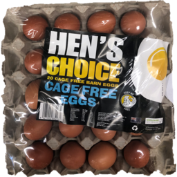 Photo of Hens Choice Cage Free Eggs 20 Pack