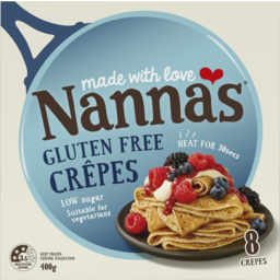 Photo of Nannas Gluten Free Classic Crepes 8 Pack 400g