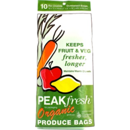 Photo of Peak Fresh Fruit Veg Bag 10's