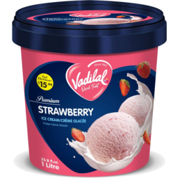 Photo of Vadilal Ice Cream - Strawberry 1ltr