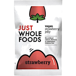 Photo of JUST WHOLEFOODS Vegetarian Jelly Crystals Strawberry