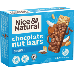 Photo of Nice & Natural Nut Bars Peanut & Coconut 6 Pack