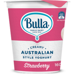 Photo of Bulla Yogurt Australian Style Strawberry 160gm