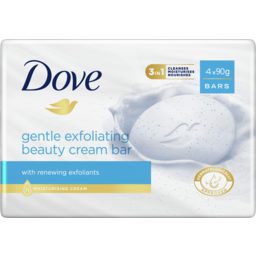 Photo of Dove Beauty Cream Bar For Soft, Smooth, Healthy-Looking Skin Gentle Exfoliating With 1/4 Moisturising Cream