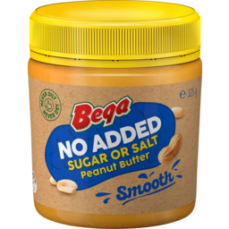 Photo of Bega No Added Sugar Or Salt Peanut Butter Smooth 325g