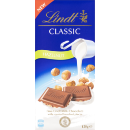 Photo of Lindt Classic Hazelnut Milk Chocolate 125g