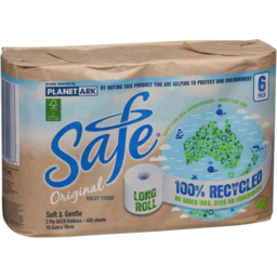 Photo of Safe Original Long Roll 400 Sheet 2ply Toilet Tissue
