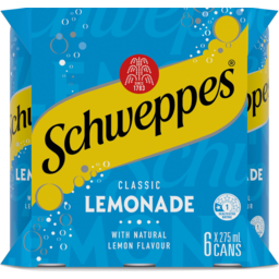 Photo of Schweppes Lemonade Mini Cans 6x275ml