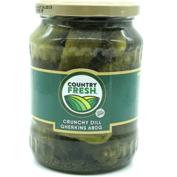 Photo of Country Fresh Crunchy Dill Gherkins 680g 