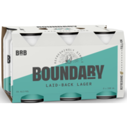 Photo of Boundary Road Brewery Lager 6x330ml Cans