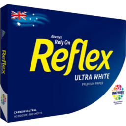 Photo of Stationery, Reflex Ultra White A3 Copy Paper 500-sheet