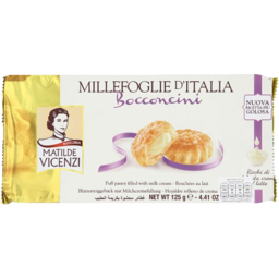 Photo of Vicenzi Bocconcini Pastries Milk Cream125gm