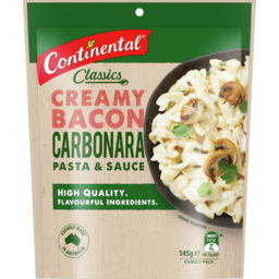Photo of Continental Classics Creamy Pasta Sauce Creamy Bacon Carbonara Family Pack