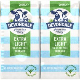 Photo of Devondale Extra Light Skim Long Life Milk