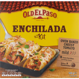 Photo of Old El Paso Original Oven Baked Cheesy Tomato Mild Enchilada Kit 8 Pack