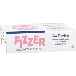 Photo of Moon Dog Fizzer Alcoholic Seltzer Pink Flamingo Can