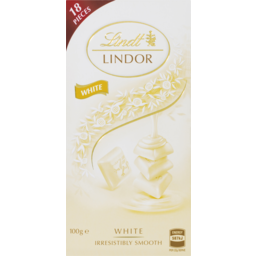 Photo of Lindt Lindor Chocolate White Block 100g