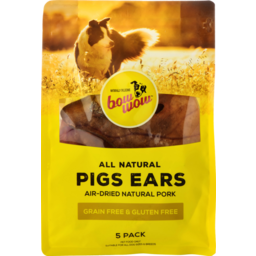 Photo of Bow Wow Pigs Ears Air-Dried Natural Pork 5 Pack 