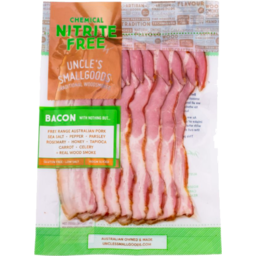 Photo of Uncle's Smallgoods Nitrate Free Streaky Bacon 150g