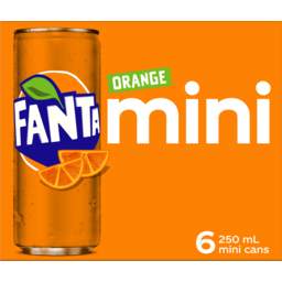 Photo of Fanta Orange Mini Cans 6x250ml