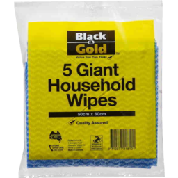 Photo of Black and Gold Giant Household Wipes 5pk