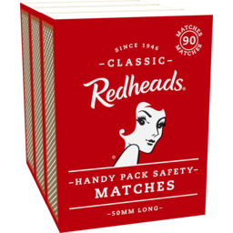 Photo of Redheads Handy Pack Safety Matches 90 X 3 Pack