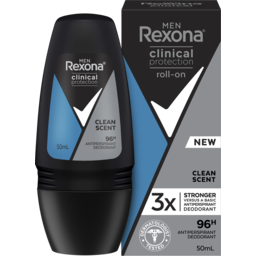 Photo of Rexona For Men Clinical Protection Antiperspirant Roll On Deodorant Clean Scent For 3x Stronger Protection(Versus Regular Antiperspirant Deodorant)50 