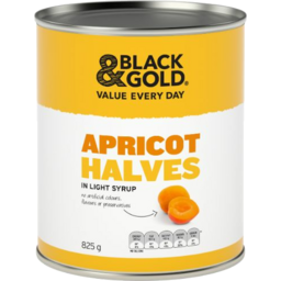 Photo of Black & Gold Apricot Halves